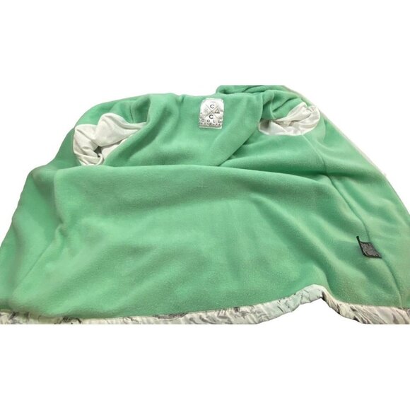 COLD CULTURE Hooded Windbreaker Jacket Swirled Removeable Front White Black L - Picture 11 of 16